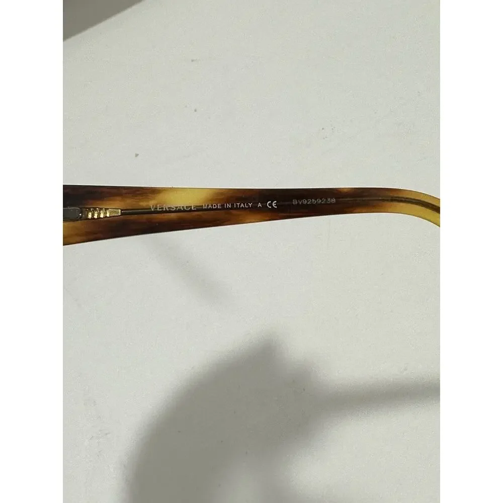 Versace MOD 1160 1052 Gold Brown Eyeglasses Frames 53-16 130 Italy + Case &Cloth